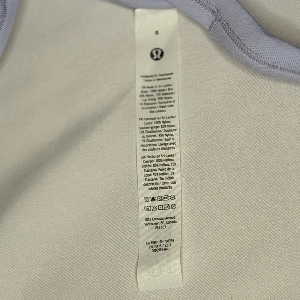 Lululemon Athletica Light Purple Tank Top - Picture 3 of 3